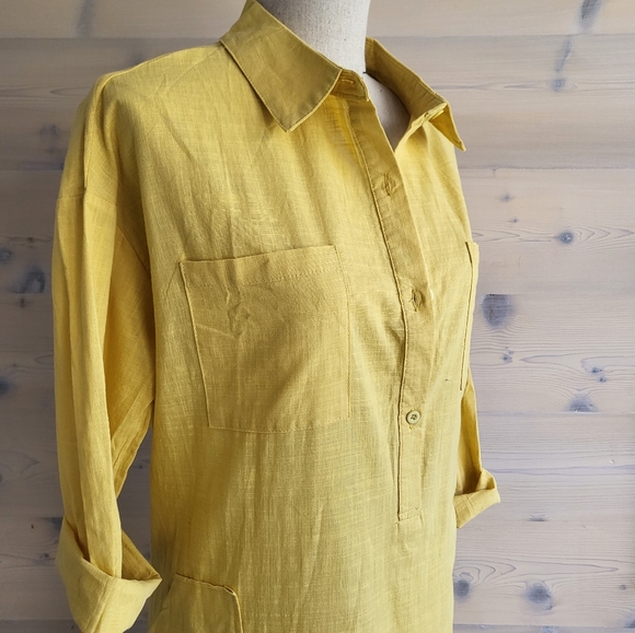 Zanzea Dresses & Skirts - Zanzea 3/4 Sleeve Midi Shirt Dress NWT size M